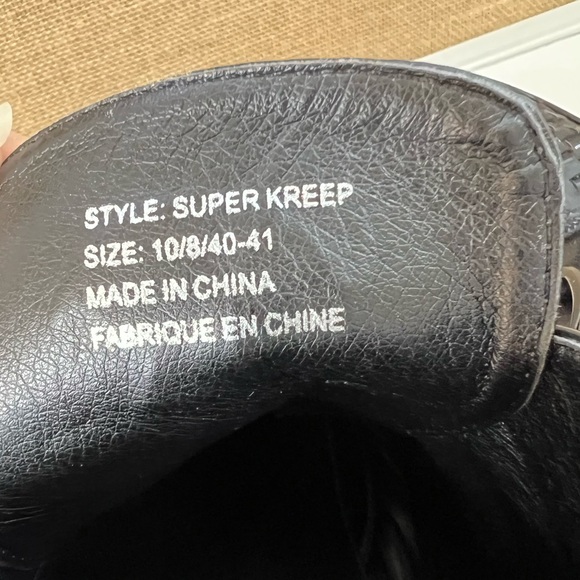 Strange Cvlt Creepers Black Super Kreep Platform Shoes Size 10 - Picture 12 of 15